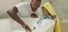 Video introducing the Little Sleepies Bath Collectioon featuring baby and kid bath hooded towels and puppet washcloths. 