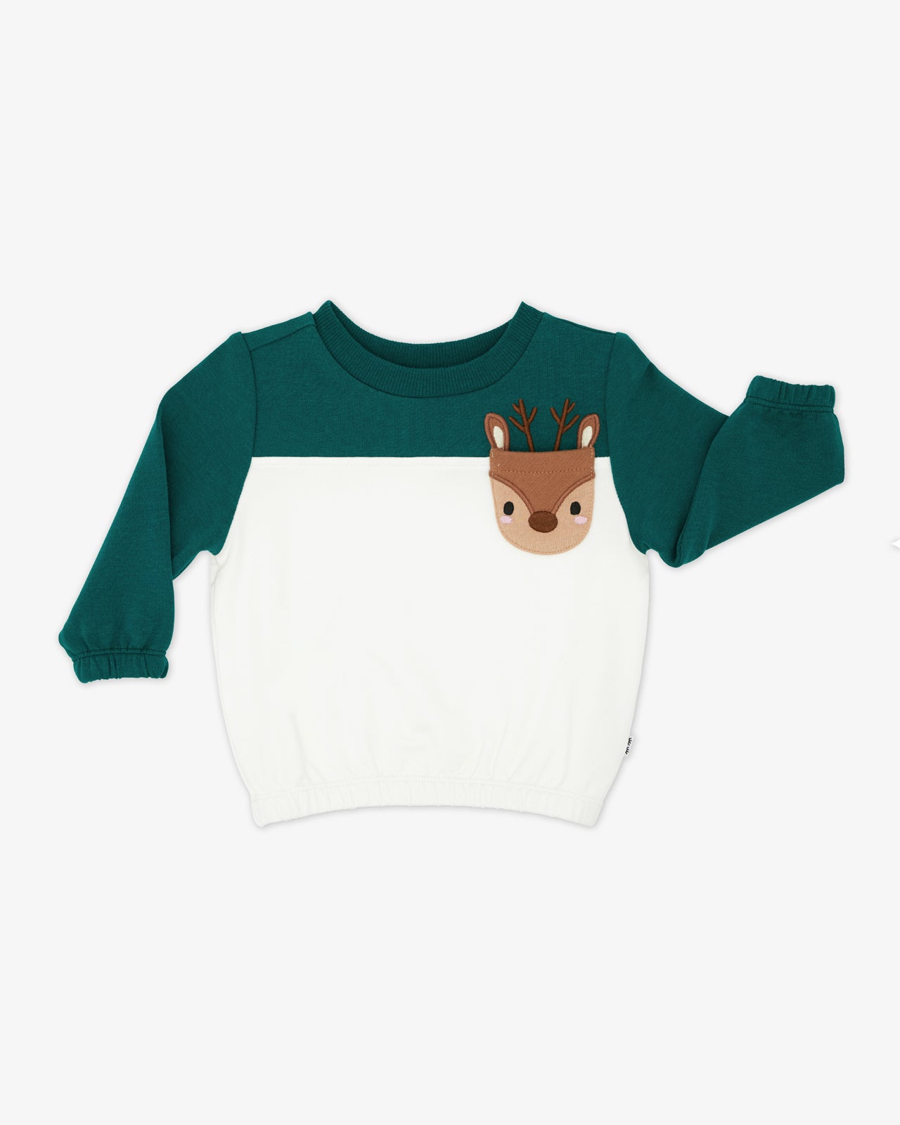 Flat lay of the Reindeer Cinched Pocket Sweatshirt
