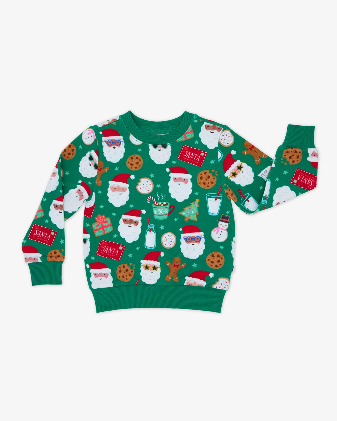 Flat lay of the Cookies for Santa Crewneck Sweatshirt