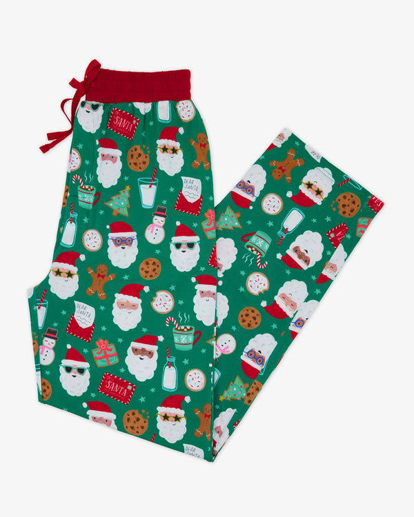 Flat lay of the Cookies for Santa Men's Pajama Pants