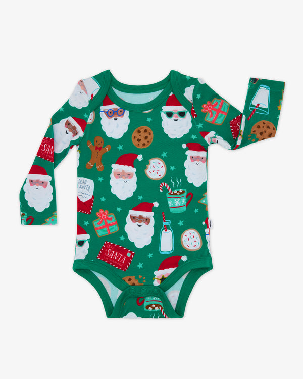 Flat lay of the Cookies for Santa Bodysuit