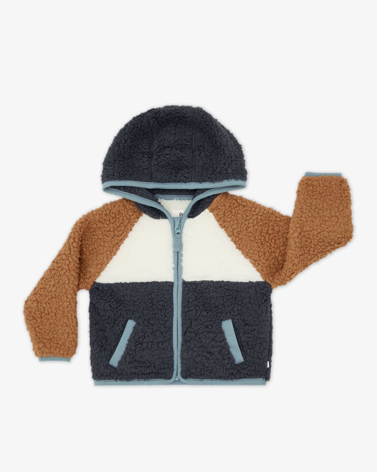 Flat lay of the Shadow Gray Sherpa Jacket