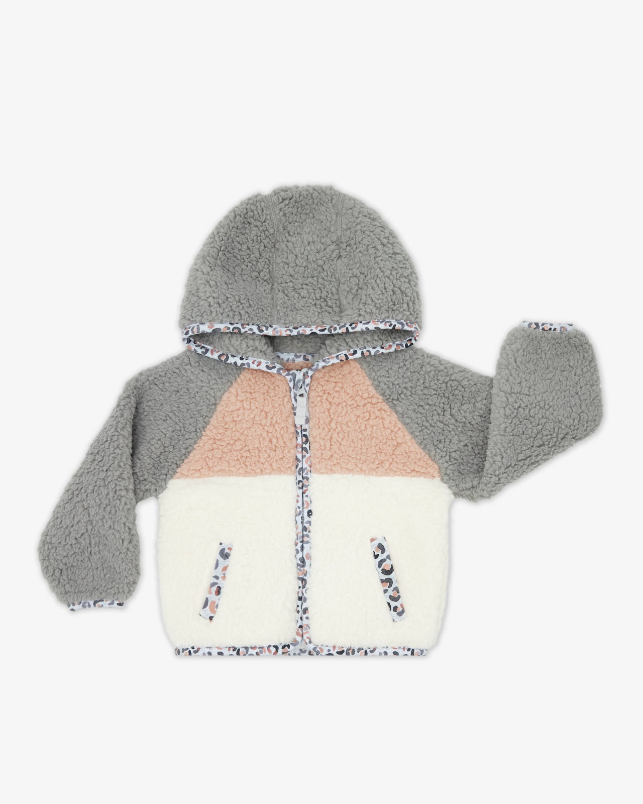 Flat lay of the Morning Fog Sherpa Jacket