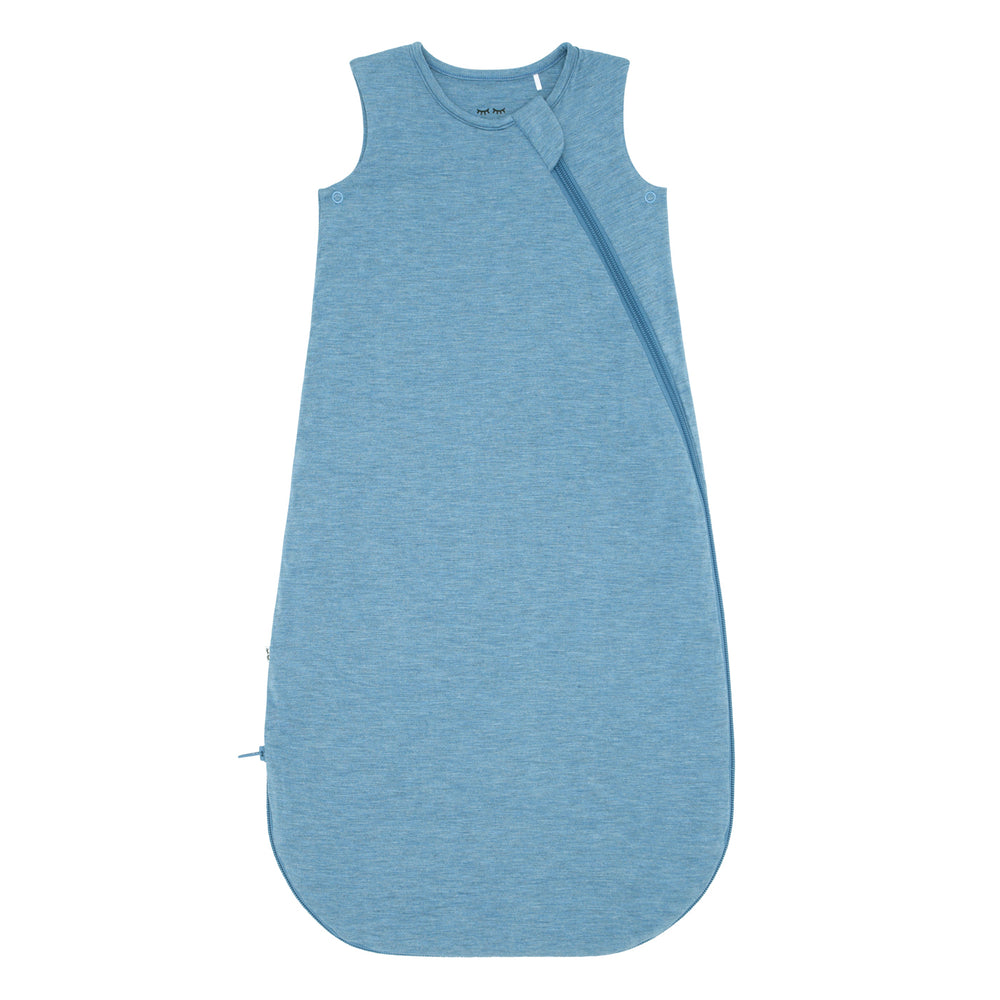 Click to see full screen - Flat lay image of a Heather Blue Sleepy bag