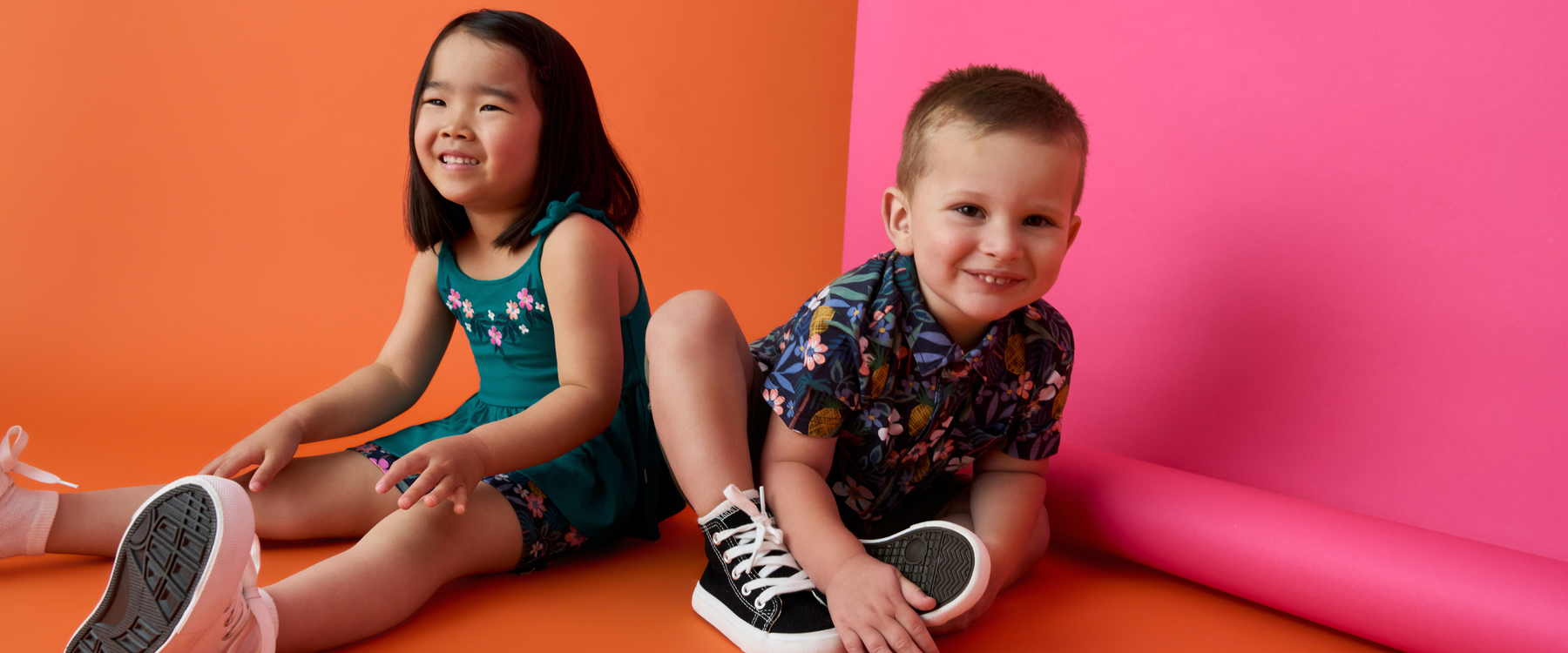 Two kids wearing Summer Daywear styles