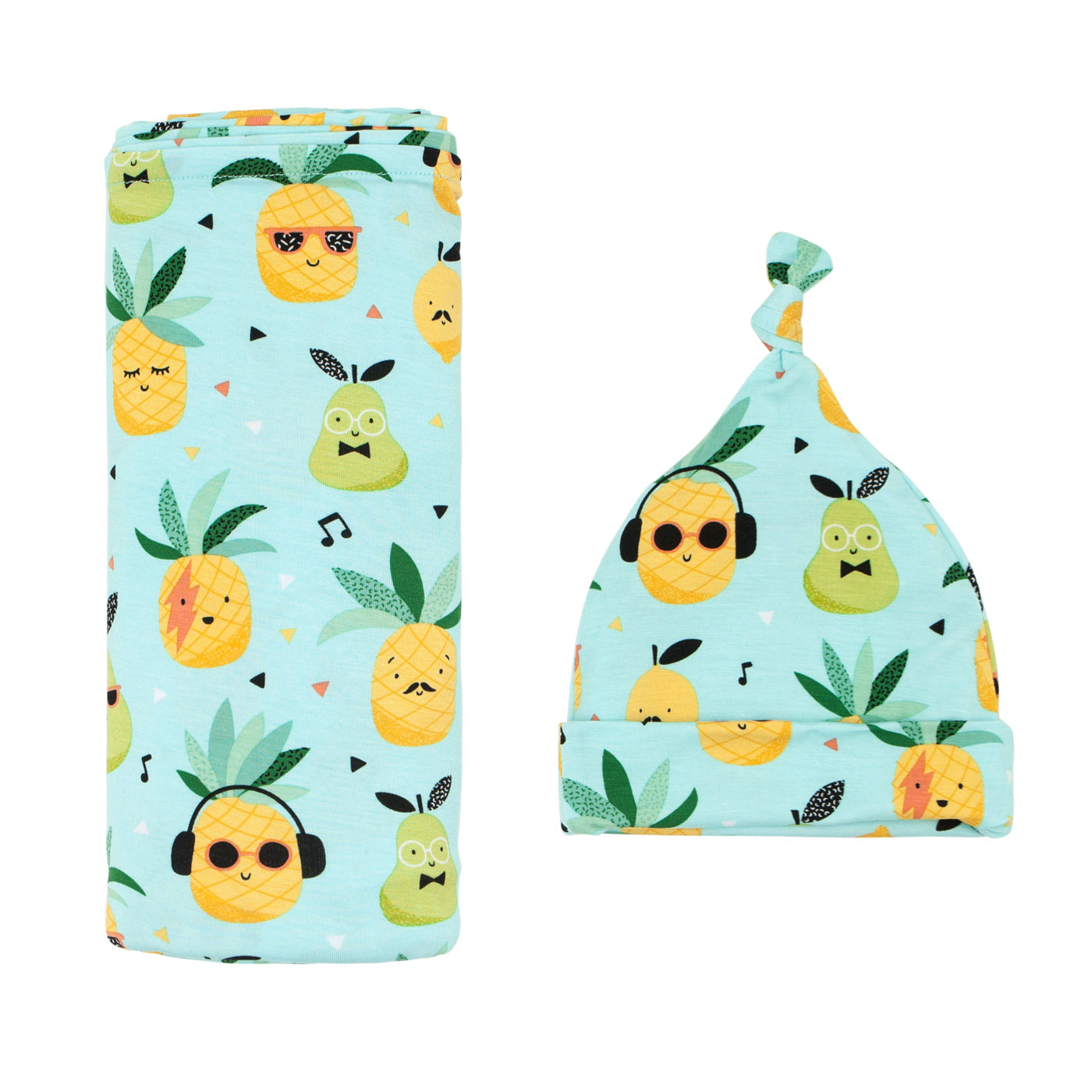 Pineapple Jams Two-Piece Bamboo Viscose Pajama Set - Little Sleepies