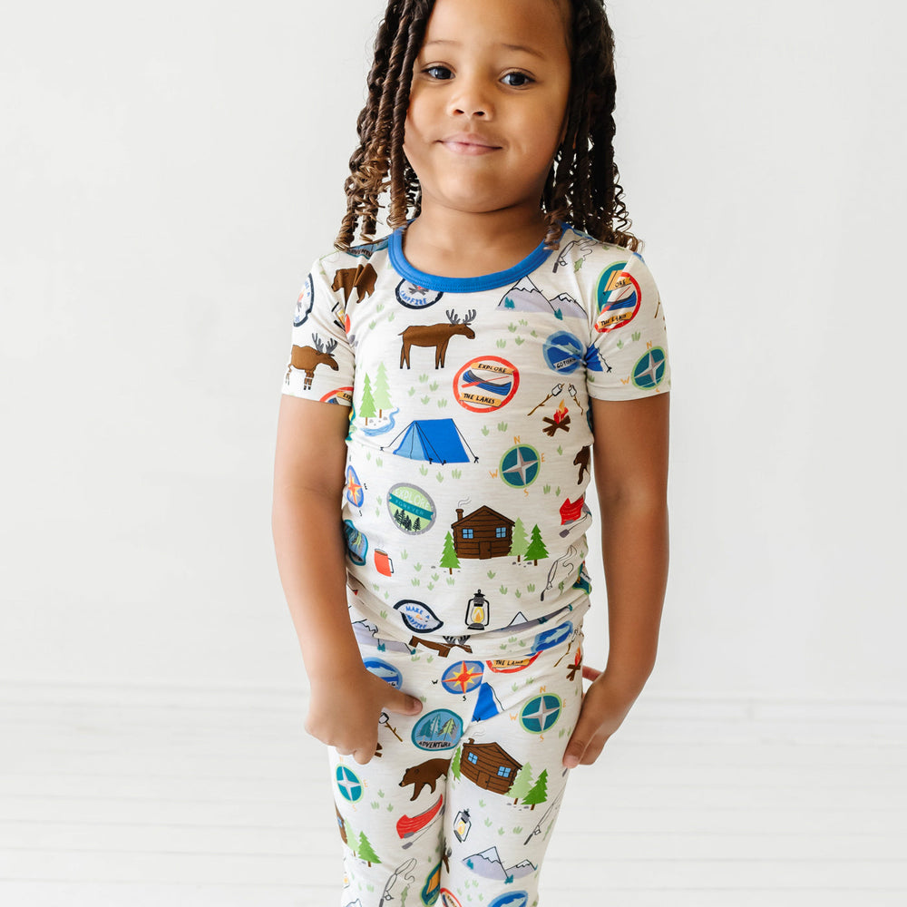 Click to see full screen - SS/P PJ Set - Great Outdoors Two-Piece Short Sleeve Pajama Set