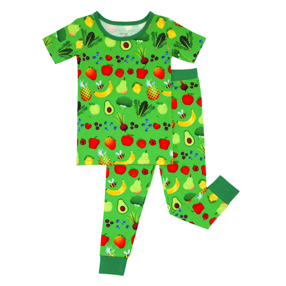 Click to see full screen - SS/P PJ Set - Once Upon A Farm Two-Piece Short Sleeve Bamboo Viscose Pajama Set