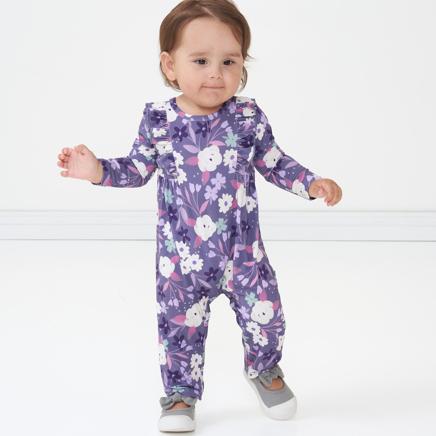 Little Sleepies store 0/3M Girl Ready to Rodeo Bubble Romper and Luxe Bow BUNDLE