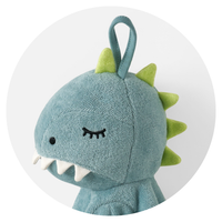 Dino Washcloth swatch