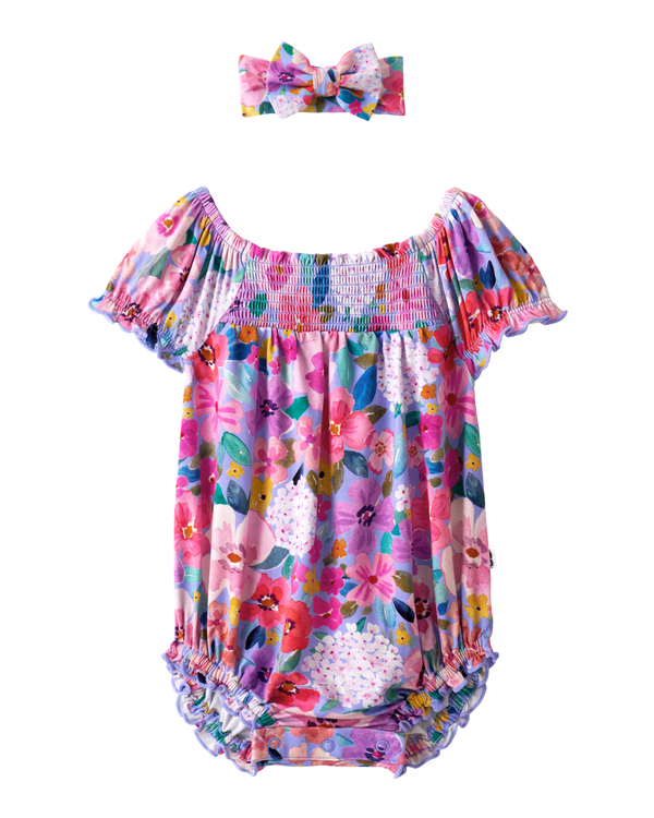 Sweet Sprigs Bubble Romper outfit