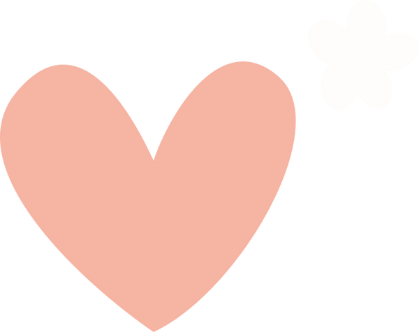 Solid pink heart shape on a white background