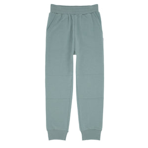 Flat lay image of Vintage Teal joggers
