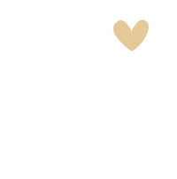 Gold heart shape next to a fluffy white cloud