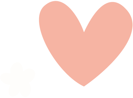 Solid pink heart shape on a white background