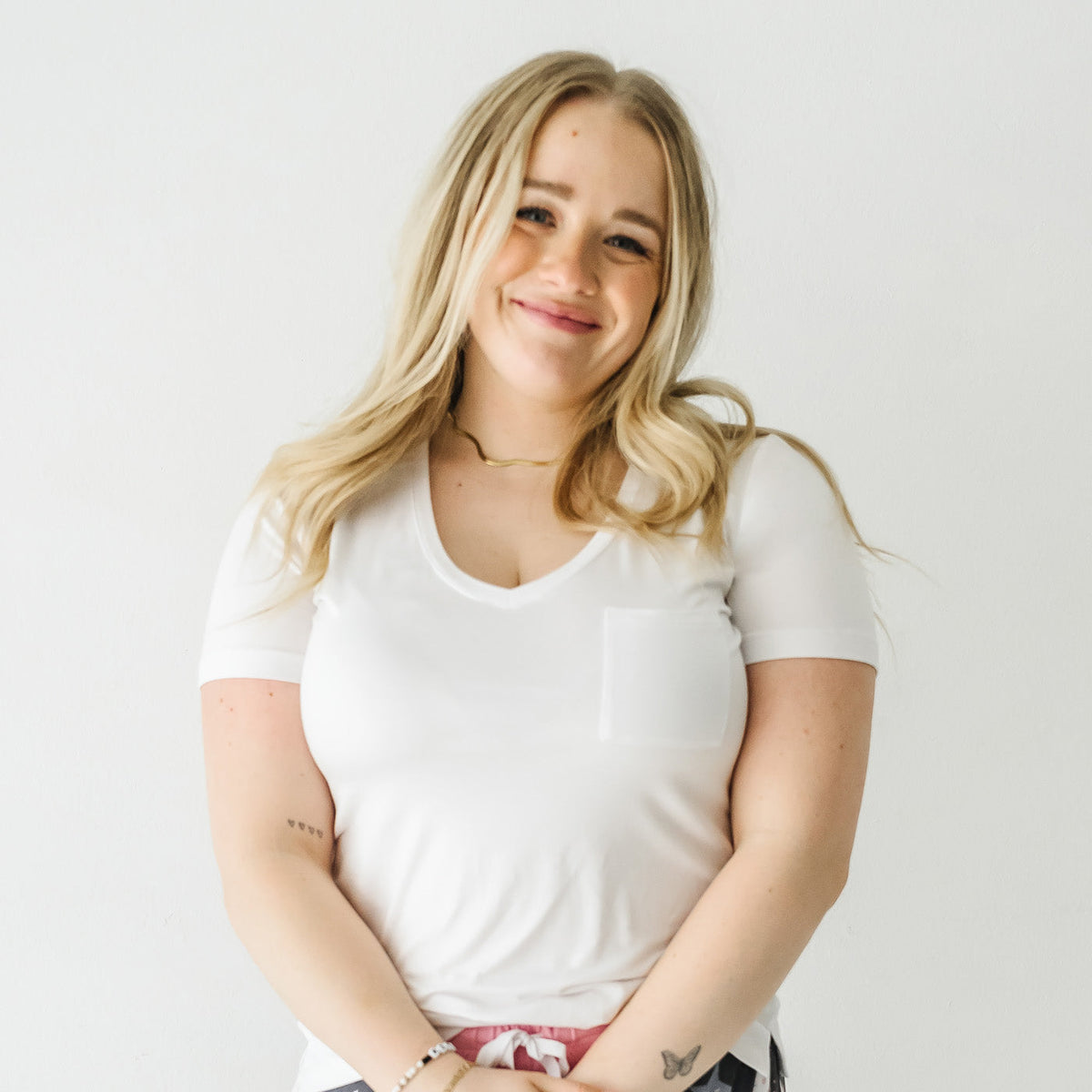 Women's - Bright White Women's Perfect Pocket Tee