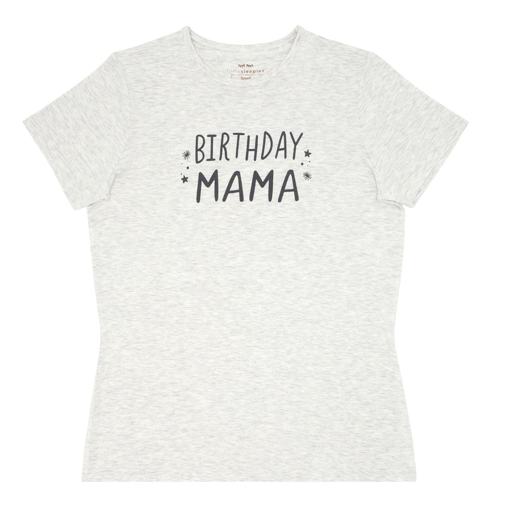 Click to see full screen - Women's Graphic Tee - Birthday Mama Women's Short Sleeve Graphic Tee