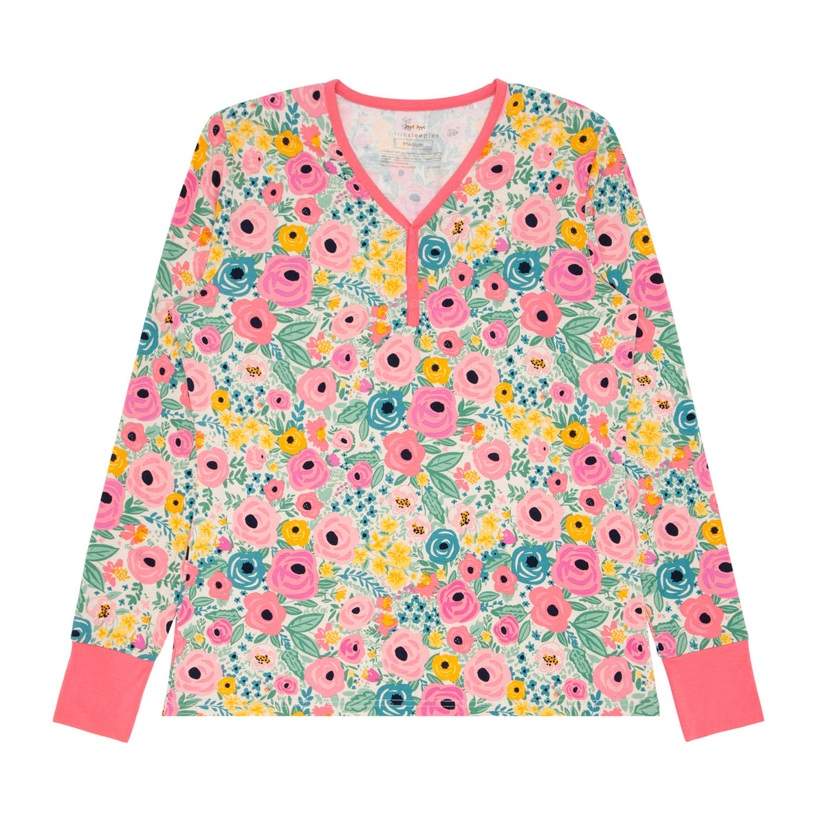 Women's LS PJ Tops - Secret Garden Women's Bamboo Viscose Pajama Top