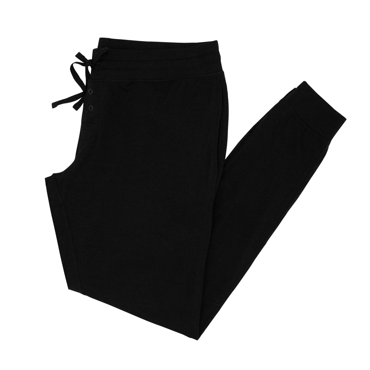 Women's PJ Pants - Black Women's Bamboo Viscose Pajama Pants