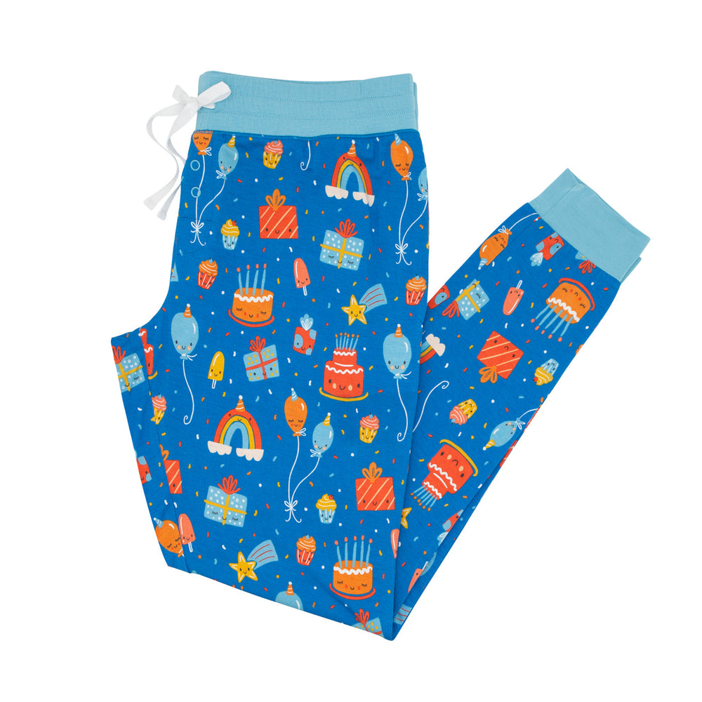 Women's PJ Pants - Blue Birthday Wishes Women's Pajama Pants