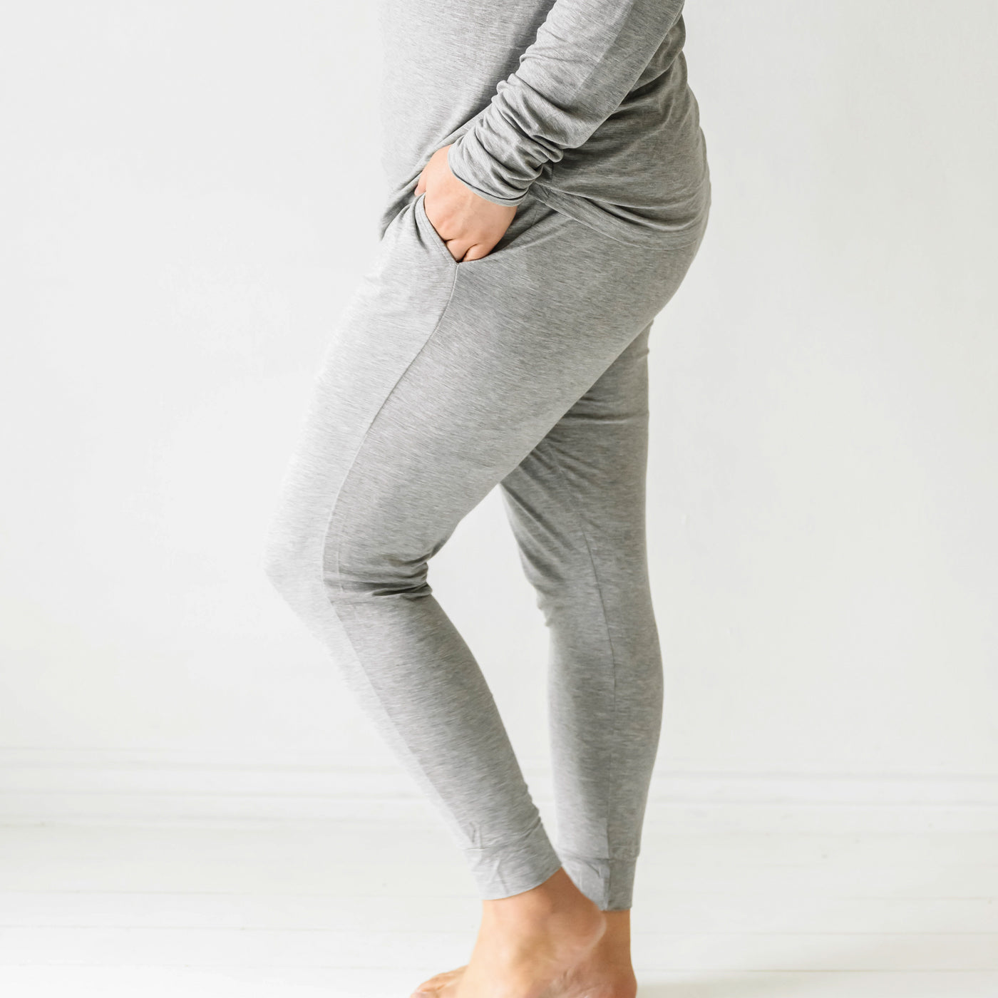Buy Femofit Pajama Pants for Women Lounge Bottoms Stretch Sleep Pants Comfy  Sleepwear Wide Leg PJ 1-Pack（Heather Gray,S） at