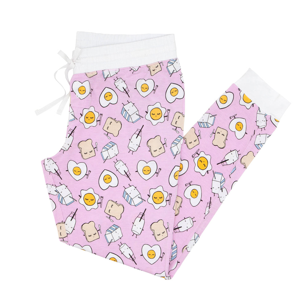 Women's PJ Pants - Pink Breakfast Buddies Women's Pajama Pants