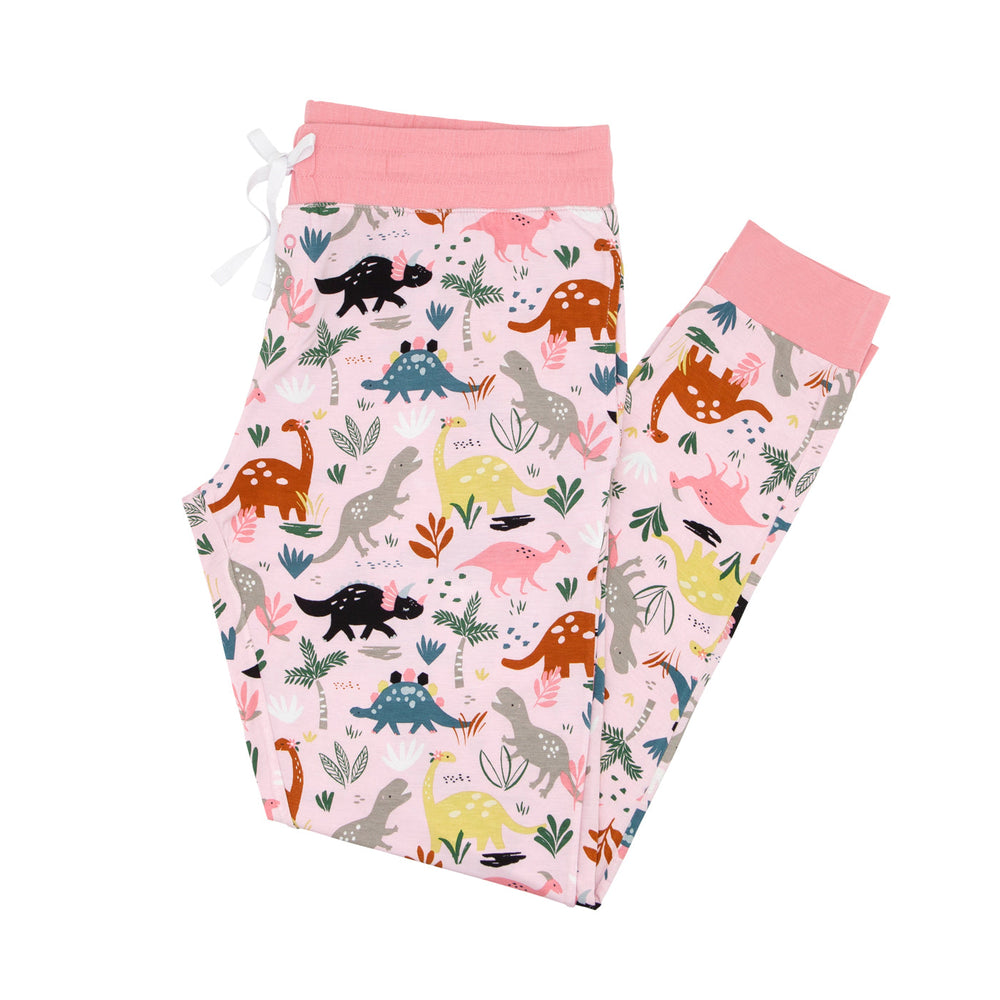 Women's PJ Pants - Pink Jurassic Jungle Women's Pajama Pants