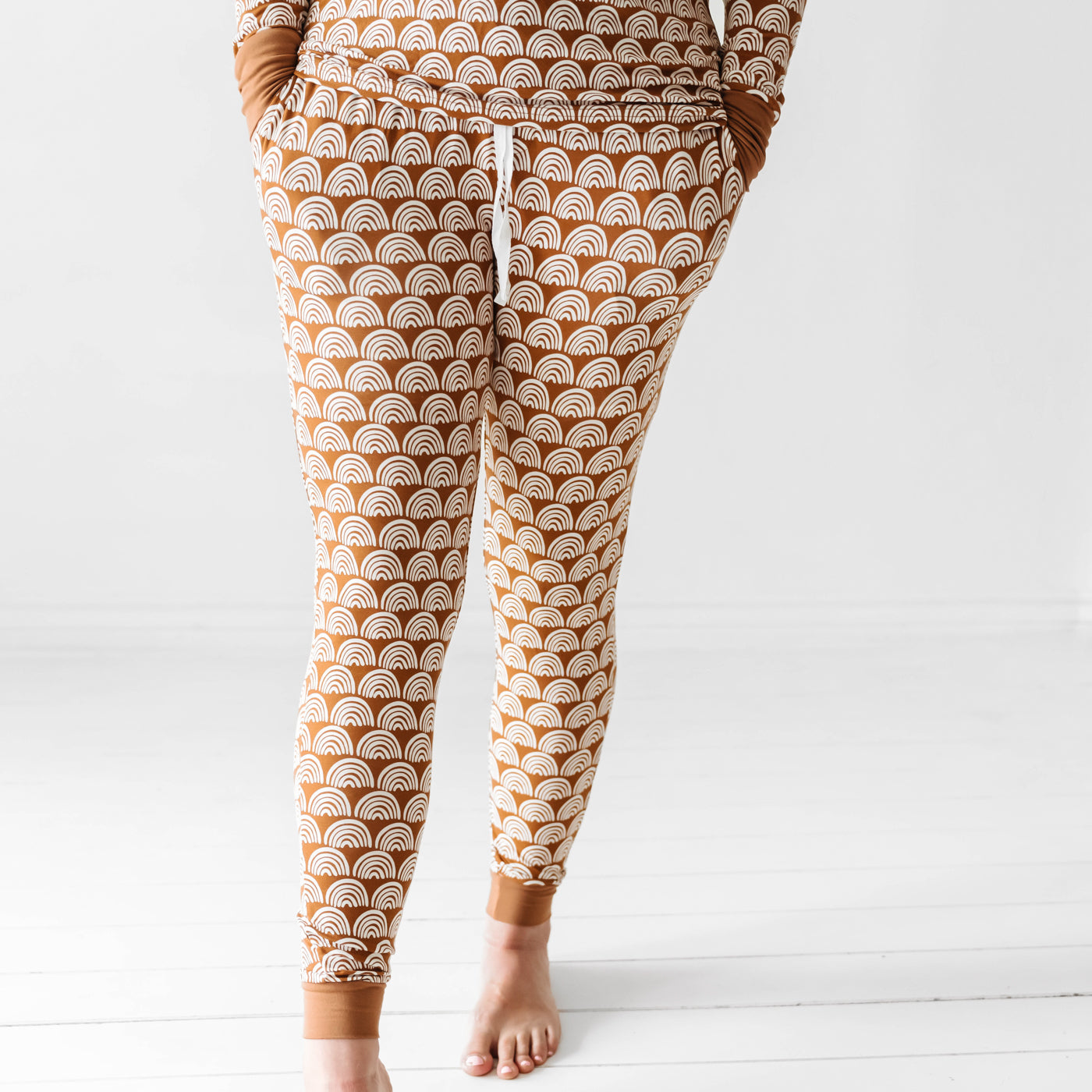 Rust Color Pj Rust Rainbows Women's Pajama Pants - Little Sleepies