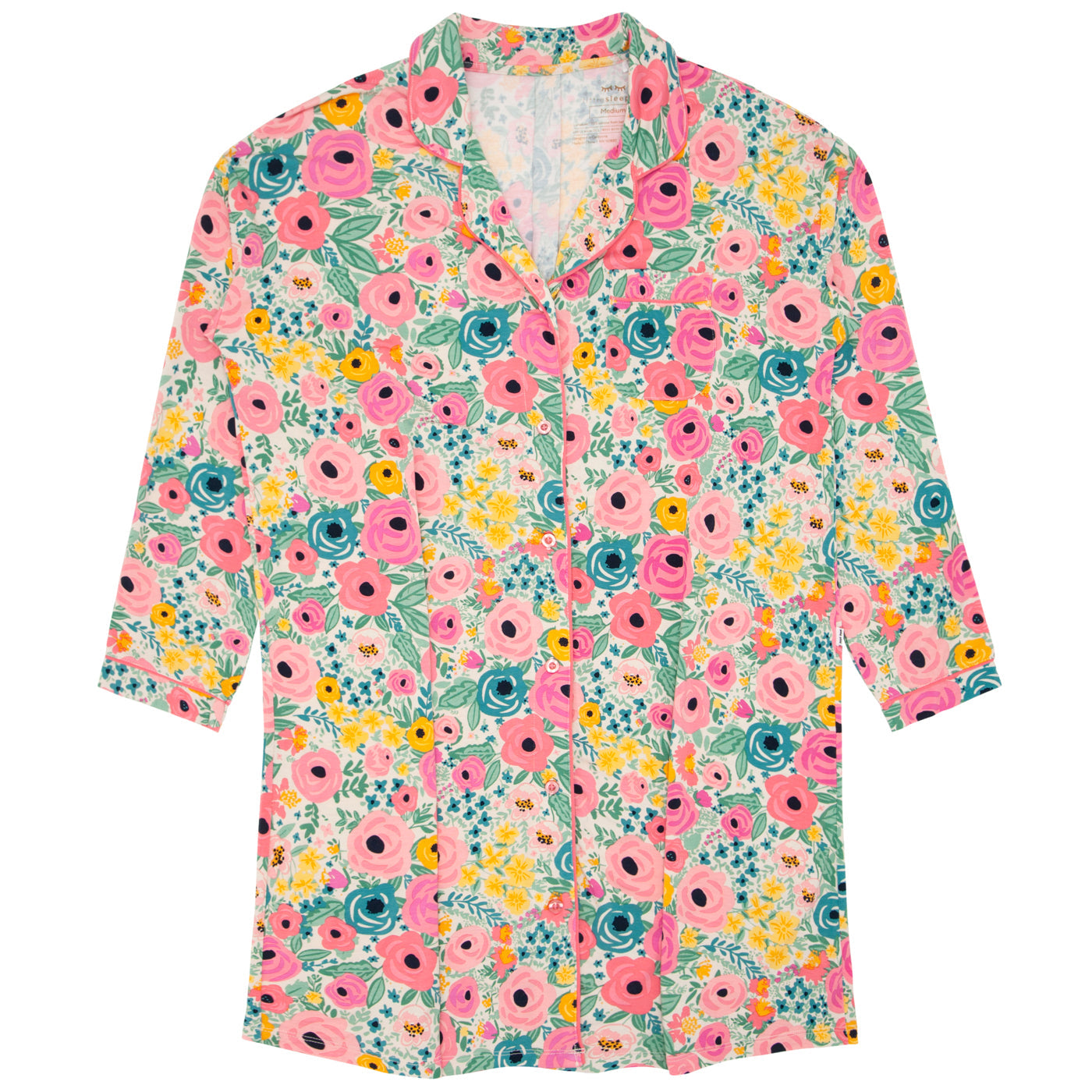 Secret Garden Women's Long Sleeve Sleep Shirt - Little Sleepies