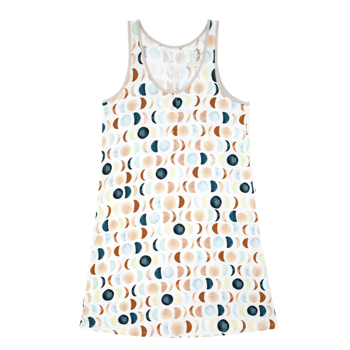 Women's Tank Nightgowns - Luna Neutral Women's Tank Nightgown