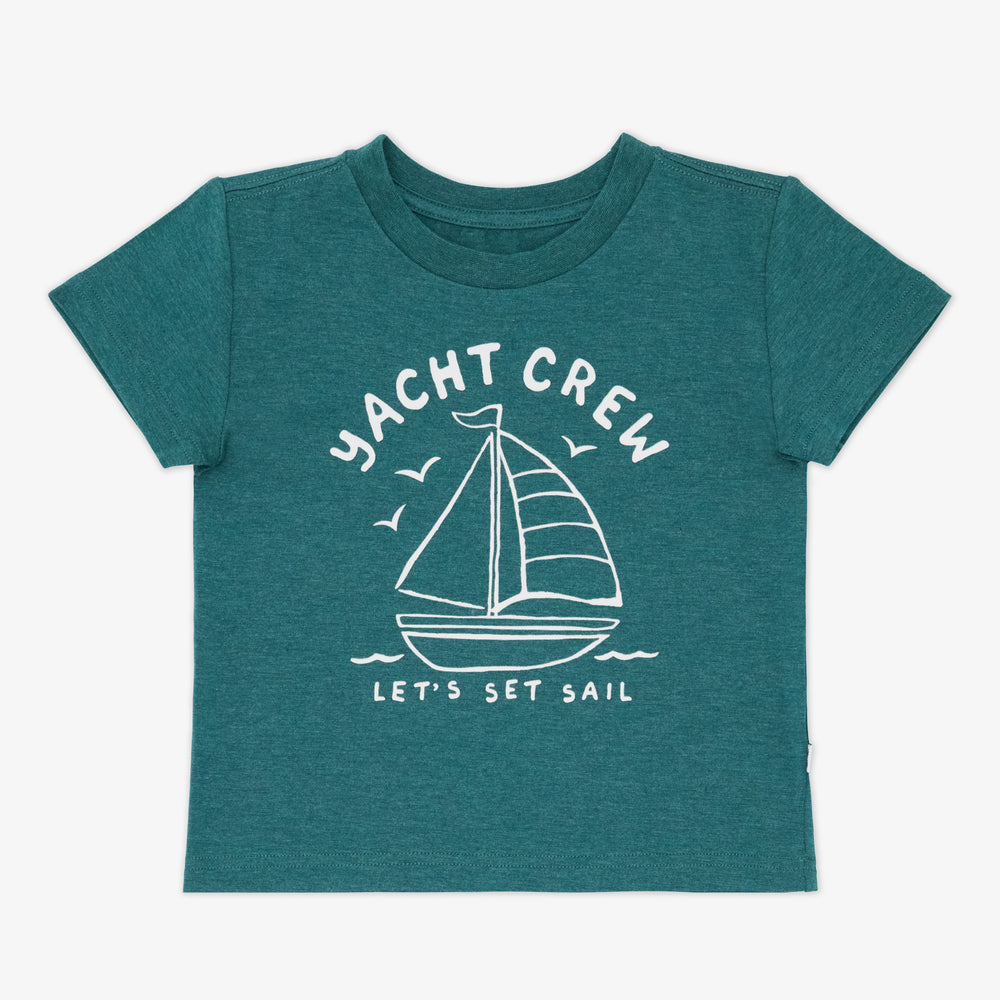Flat lay of the Yacht Crew Short Sleeve Relaxed Tee