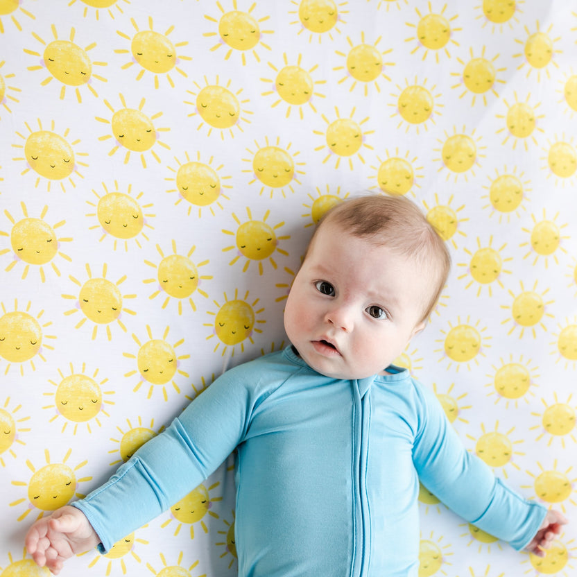 Sunshine Fitted Crib Sheet Little Sleepies