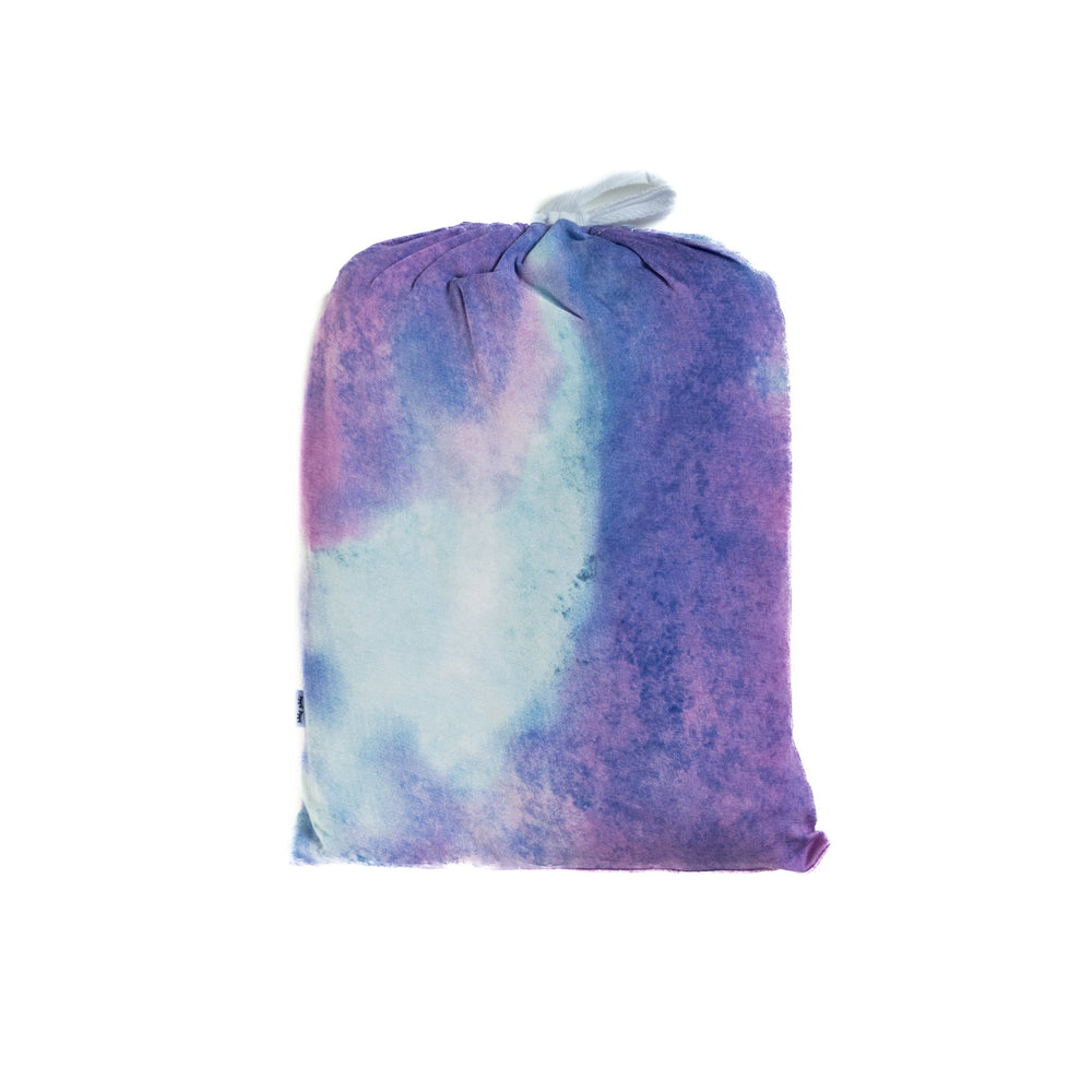 Purple Watercolor Fitted Crib Sheet