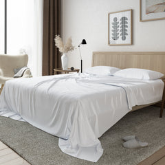 Home By LS Bamboo Viscose Sheet Set in Pearl