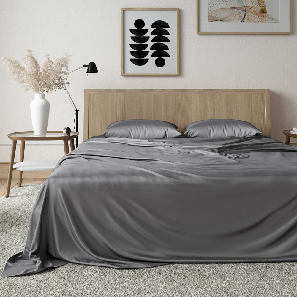 Home By LS Bamboo Viscose Sheet Set in Stone.