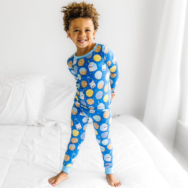 Blue Birthday Wishes Two-Piece Pajama Set - Little Sleepies