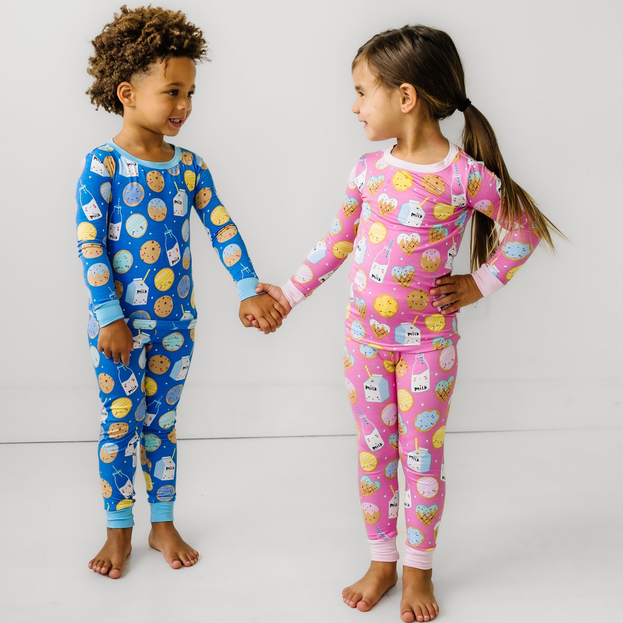 kids in pajamas