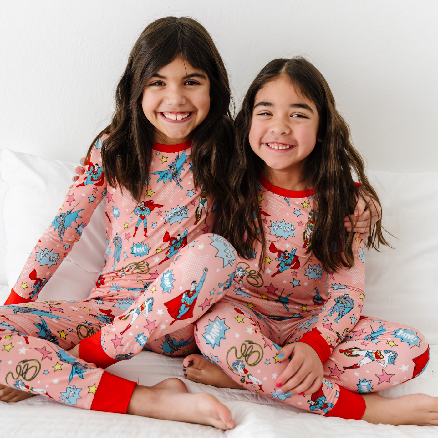 Pink Justice League™ Two-Piece Pajama Set – Little Sleepies