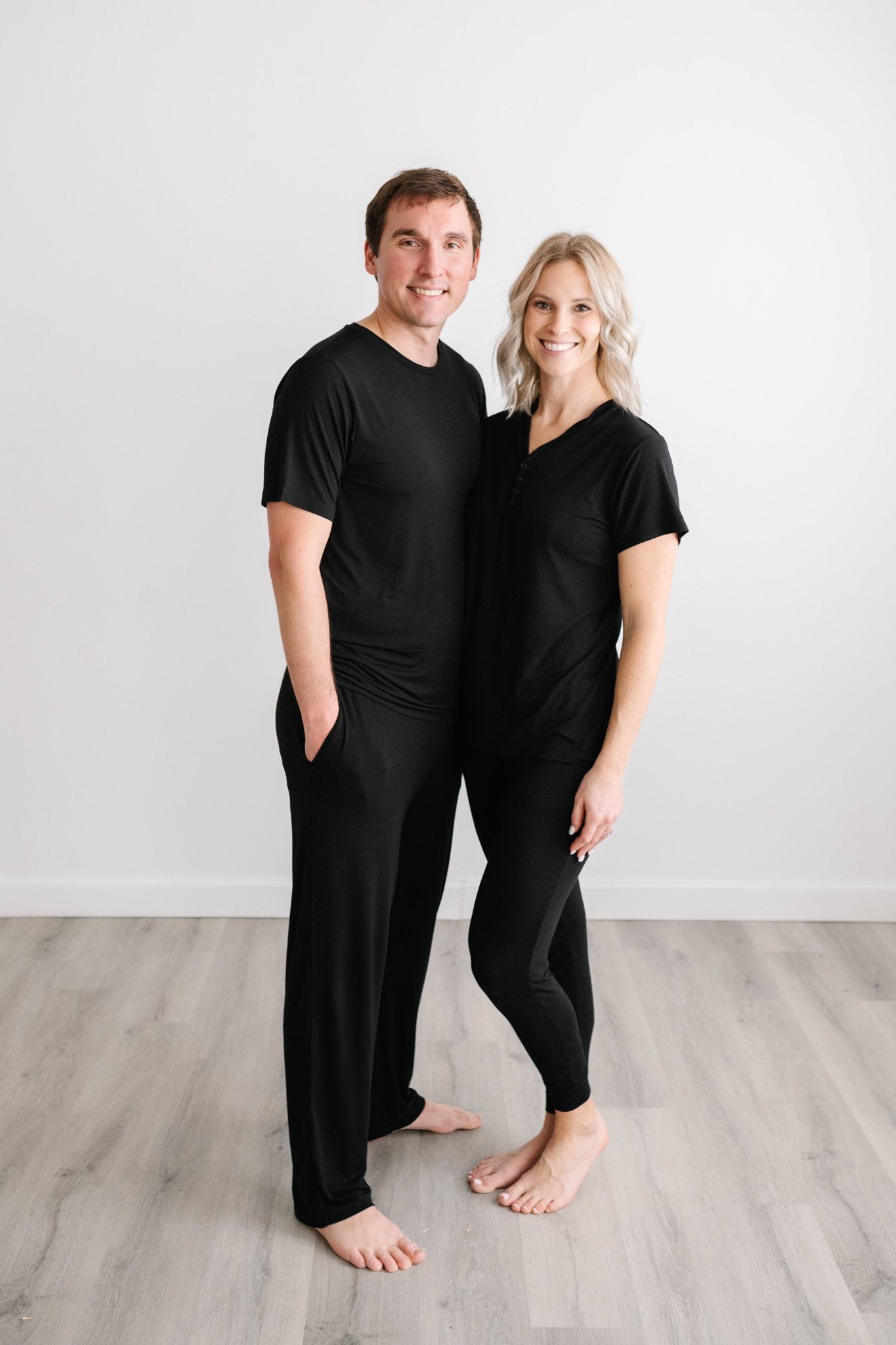 LESSLESS – Men pajama set in black – LESSLESS LLC