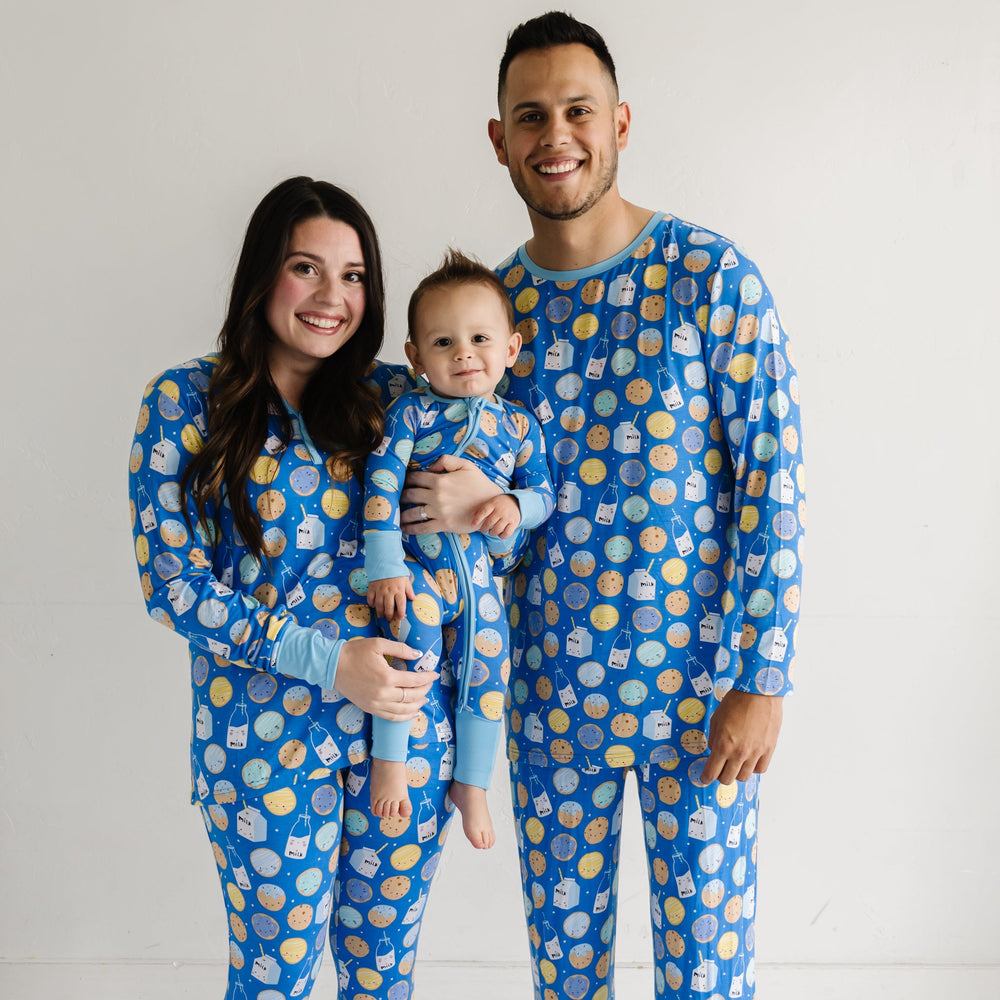Men's PJ Pants - Blue Cookies & Milk Men's Bamboo Viscose Pajama Pants
