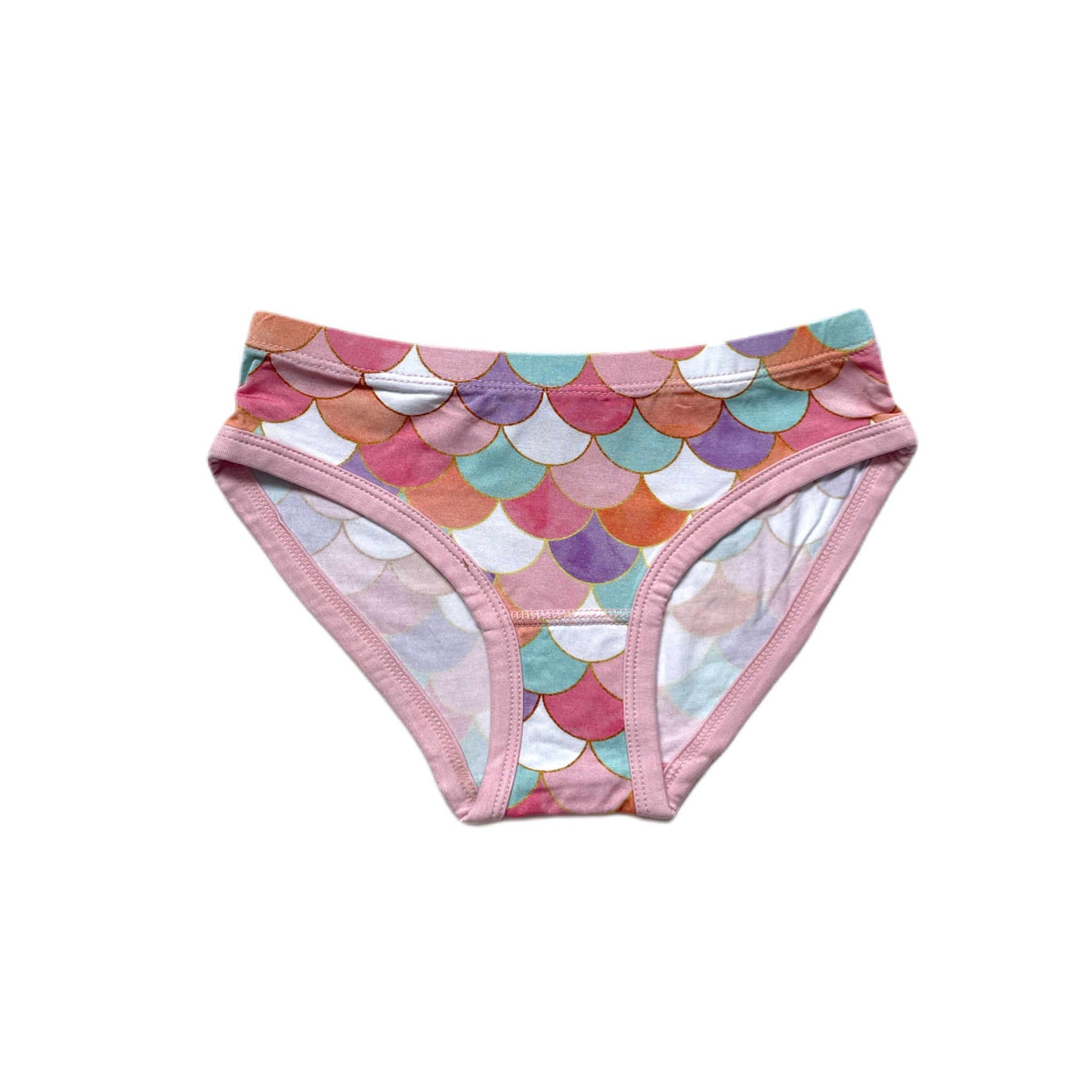 Lucky & Me | Erica Everyday Collection Girls Bikini | 100% Cotton Pastel  Children's Underwear | 3 Pack