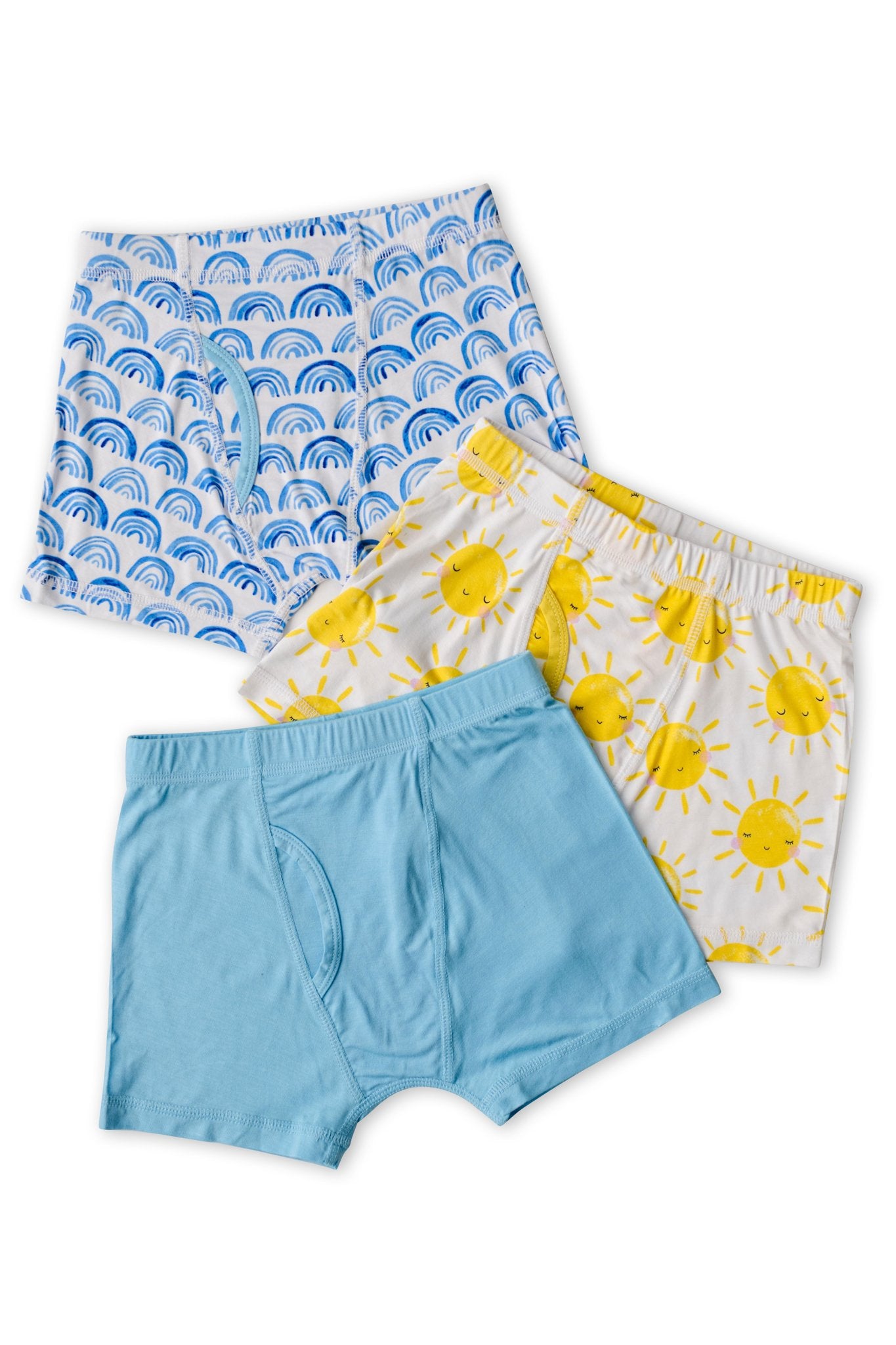 Bamboo Boys Briefs (blue/flint/sand) - Vancouver's Best Baby