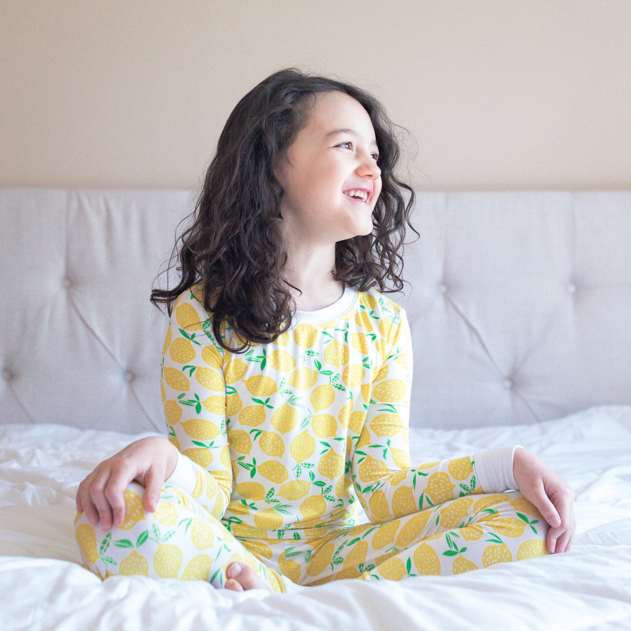 gebrek schapen Stereotype Lemons Two-Piece Bamboo Viscose Pajama Set - Little Sleepies
