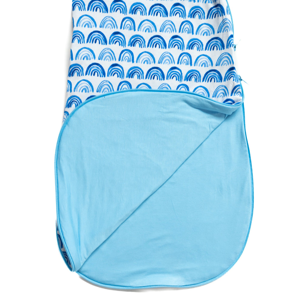 Sleepy Bag - Blue Rainbows Bamboo Viscose Sleepy Bag/Wearable Blanket