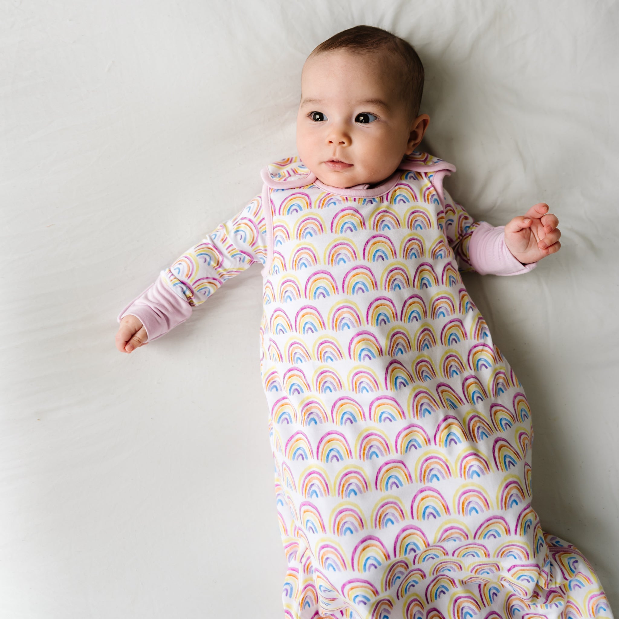 Baby Printed Padded Sleeping Bag in Multicoloured - Off White Kids