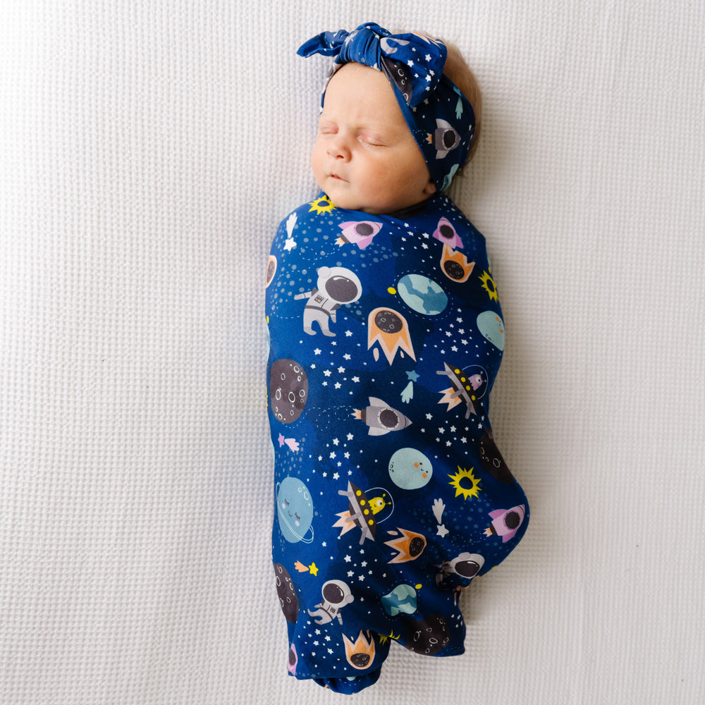 SS/HB - Out Of This World Swaddle + Headband Set