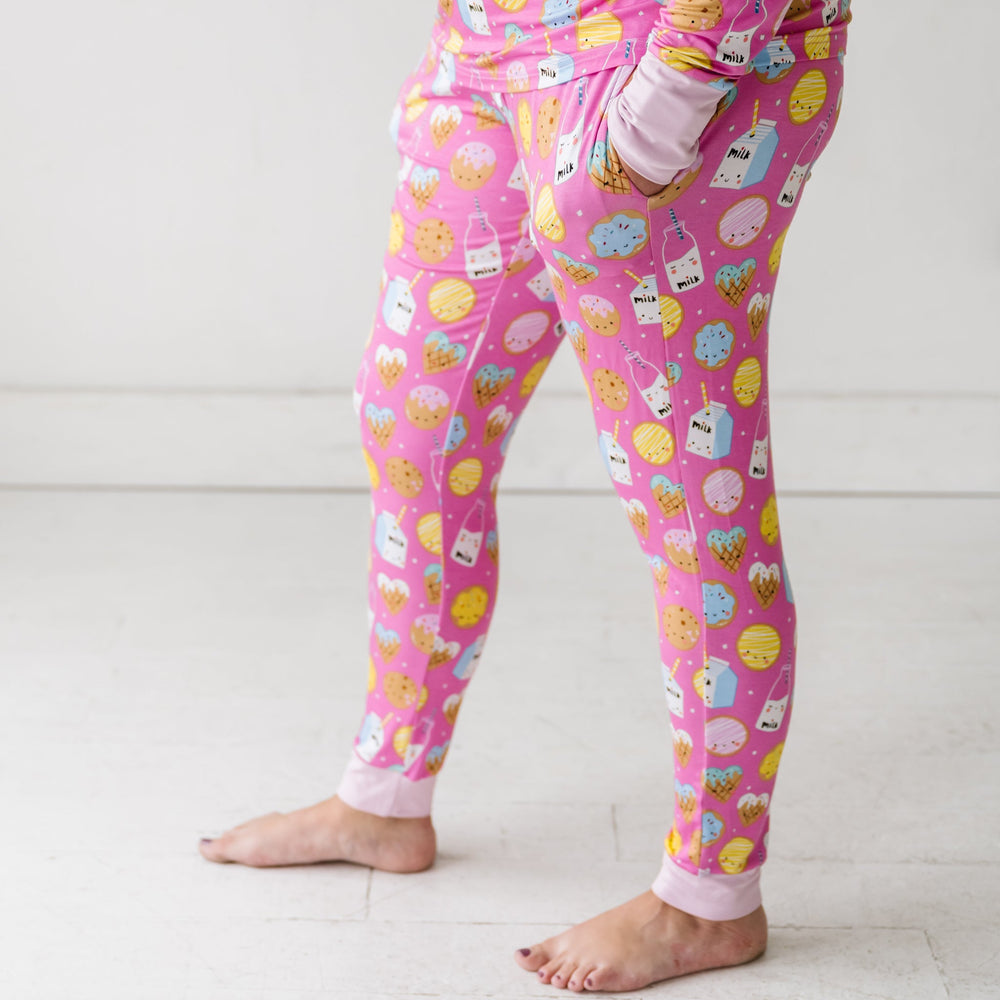 Women's PJ Pants - Pink Cookies & Milk Women's Bamboo Viscose Pajama Pants