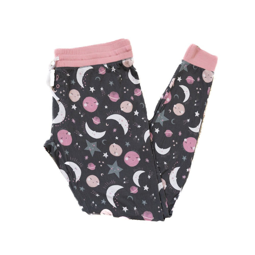 Women's PJ Pants - Pink To The Moon & Back Women's Bamboo Viscose Pajama Pants