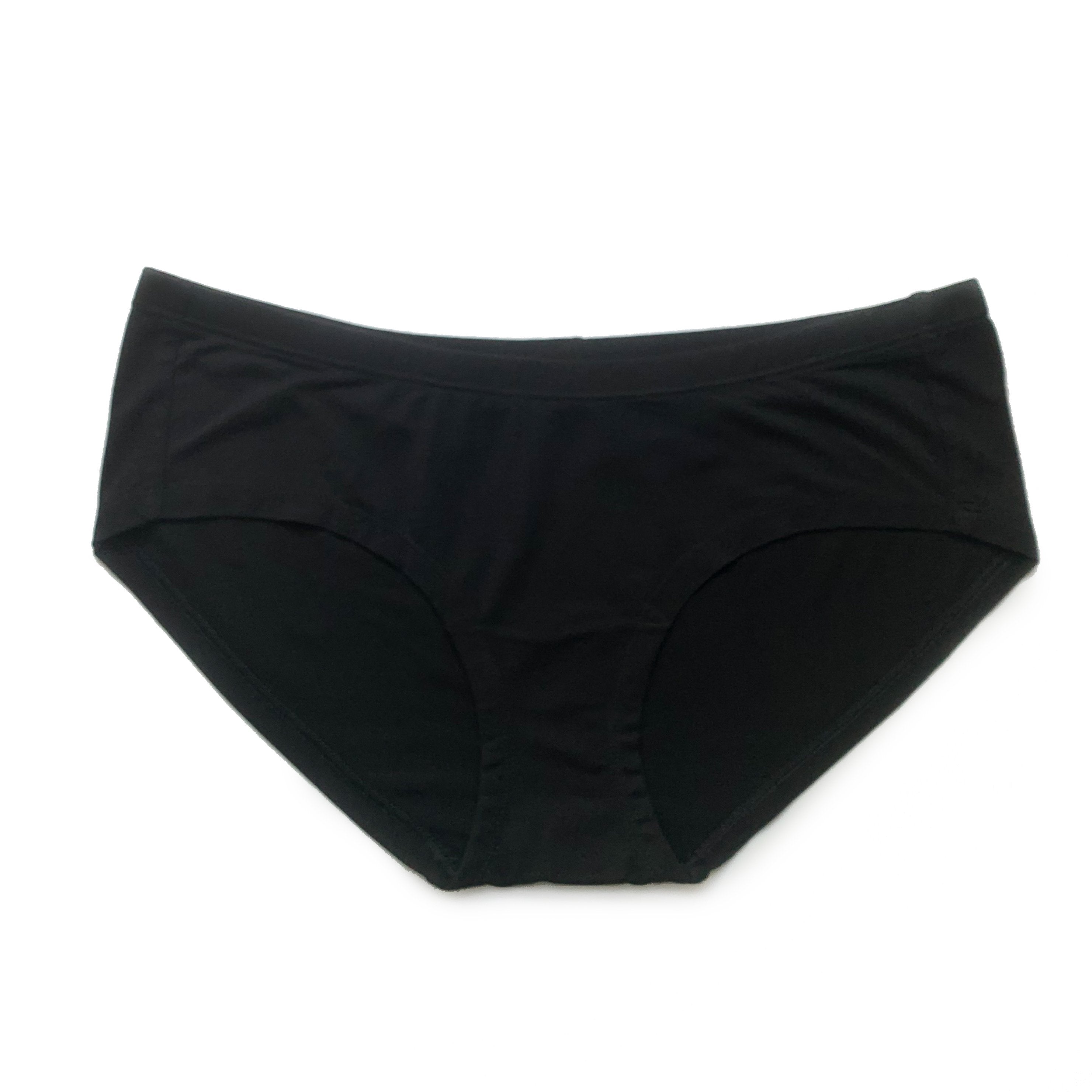 Slip ladies bamboo underwear, panties black retro