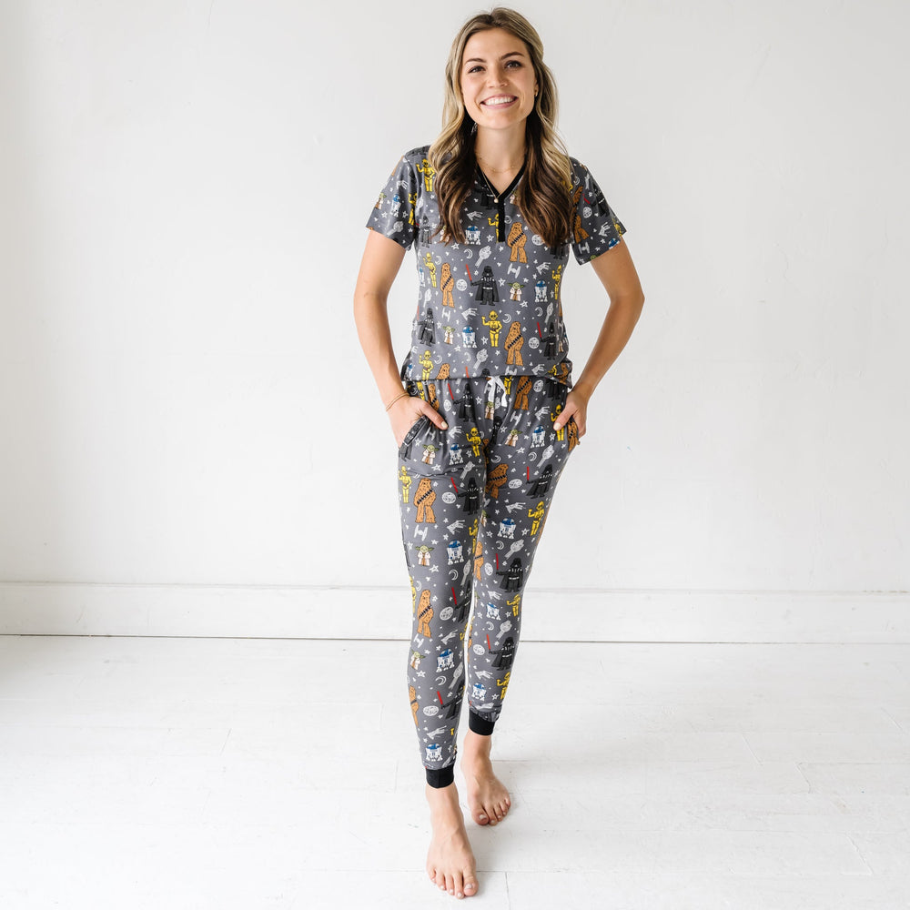 Women's SS PJ Tops - May The Force Be With You Women's Short Sleeve Bamboo Viscose Pajama Top